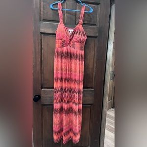 NWOT Multicolored maxi dress